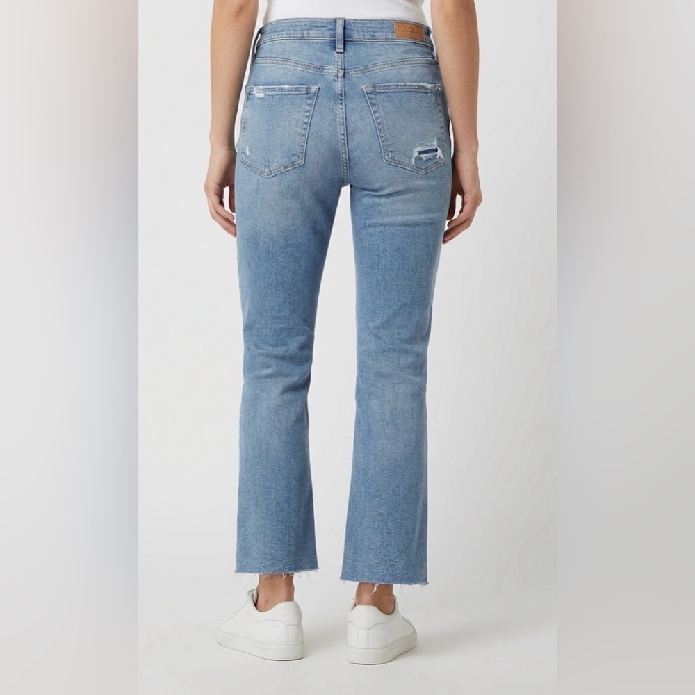 7 For All Mankind Women's Vintage Ultra High Rise Slim Kick Jeans Size 27 - Picture 2 of 15
